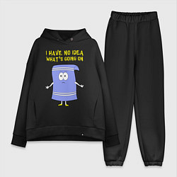 Женский костюм оверсайз South Park, Полотенчик, цвет: черный