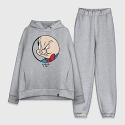 Женский костюм оверсайз Porky Pig, цвет: меланж