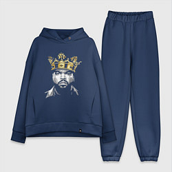 Женский костюм оверсайз Ice Cube King цвета тёмно-синий — фото 1
