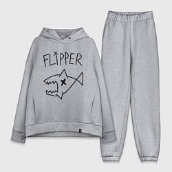 Женский костюм оверсайз Nirvana Flipper, цвет: меланж
