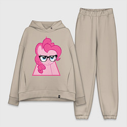 Женский костюм оверсайз Pinky Pie hipster, цвет: миндальный