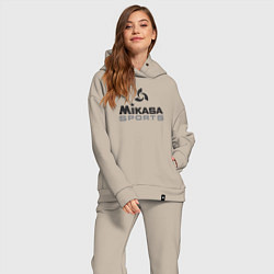 Женский костюм оверсайз MIKASA SPORTS, цвет: миндальный — фото 2