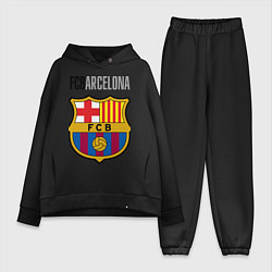 Женский костюм оверсайз Barcelona FC, цвет: черный