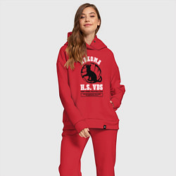 Женский костюм оверсайз Metropolitan Nekoma High, цвет: красный — фото 2