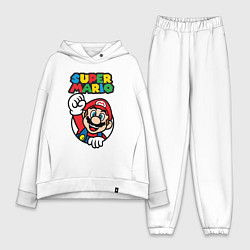Женский костюм оверсайз Mario, цвет: белый