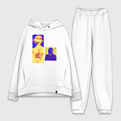 Женский костюм оверсайз Daft Punk, цвет: белый