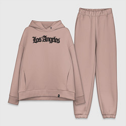 Женский костюм оверсайз Los Angeles, цвет: пыльно-розовый