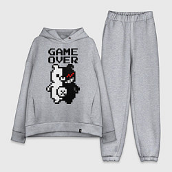 Женский костюм оверсайз MONOKUMA GAME OVER, цвет: меланж
