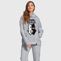 Женский костюм оверсайз MONOKUMA GAME OVER, цвет: меланж — фото 2