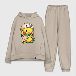 Женский костюм оверсайз Пикачу - совенок