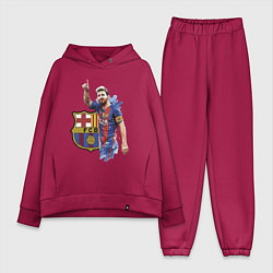 Женский костюм оверсайз Lionel Messi Barcelona Argentina!, цвет: маджента