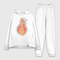 Женский костюм оверсайз Огненная гитара