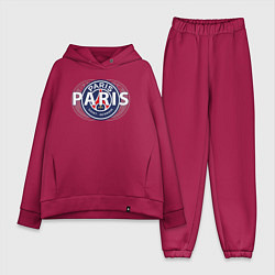 Женский костюм оверсайз PSG Core Wordmark Graphic New 202223, цвет: маджента