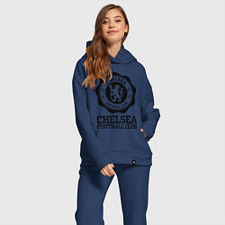 Женский костюм оверсайз Chelsea FC: Emblem, цвет: тёмно-синий — фото 2