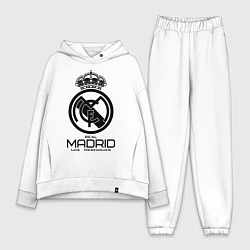 Женский костюм оверсайз Real Madrid, цвет: белый