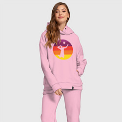 Женский костюм оверсайз Мой волейбол, цвет: светло-розовый — фото 2