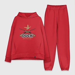 Женский костюм оверсайз Duck hunter, цвет: красный