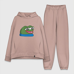 Женский костюм оверсайз Pepe happy Пепе хеппи, цвет: пыльно-розовый