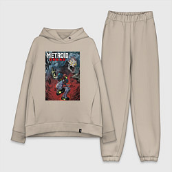 Женский костюм оверсайз BOSS FIGHT POSTER