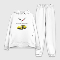 Женский костюм оверсайз Chevrolet Corvette motorsport, цвет: белый