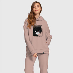 Женский костюм оверсайз Хвост Феи Fairy Tail, Зереф Zeref, цвет: пыльно-розовый — фото 2