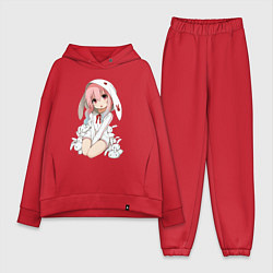 Женский костюм оверсайз Furry anime, цвет: красный
