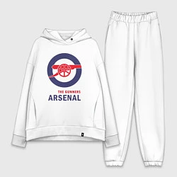 Женский костюм оверсайз Arsenal The Gunners, цвет: белый
