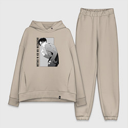 Женский костюм оверсайз Хиротака Нифудзи, цвет: миндальный