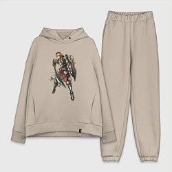 Женский костюм оверсайз Паладин Ла2, цвет: миндальный