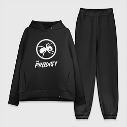 Женский костюм оверсайз Prodigy логотип, цвет: черный