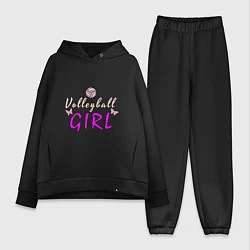Женский костюм оверсайз Volleyball - Girl, цвет: черный
