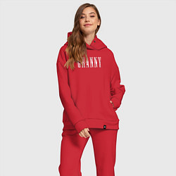 Женский костюм оверсайз Logo Granny, цвет: красный — фото 2