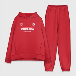 Женский костюм оверсайз Chelsea Форма Чемпионов, цвет: красный