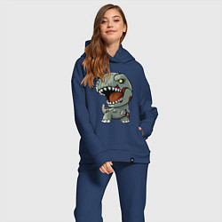 Женский костюм оверсайз Dinosaur Halloween, цвет: тёмно-синий — фото 2