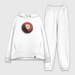 Женский костюм оверсайз Drop, цвет: белый