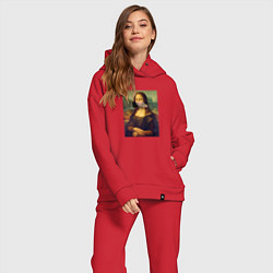 Женский костюм оверсайз Мона Милос, цвет: красный — фото 2