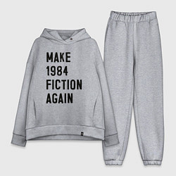 Женский костюм оверсайз Сделайте 1984 снова литературой, цвет: меланж