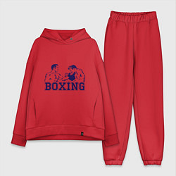 Женский костюм оверсайз Бокс Boxing is cool, цвет: красный