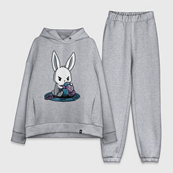 Женский костюм оверсайз Зайчонок обнял клубки The bunny hugged the balls