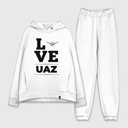 Женский костюм оверсайз UAZ Love Classic, цвет: белый