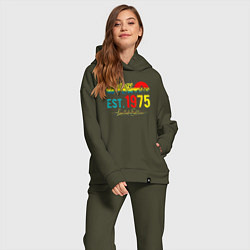 Женский костюм оверсайз Vintage est 1975 Limited Edition, цвет: хаки — фото 2
