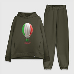 Женский костюм оверсайз 3d aerostat Italy flag