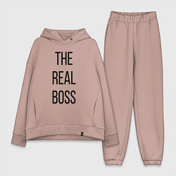 Женский костюм оверсайз The real boss!, цвет: пыльно-розовый