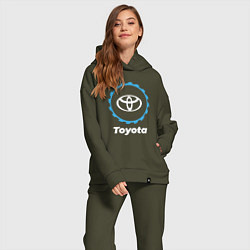 Женский костюм оверсайз Toyota в стиле Top Gear, цвет: хаки — фото 2