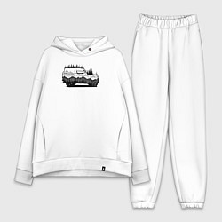 Женский костюм оверсайз Бездорожье без дорог