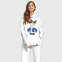 Женский костюм оверсайз Fallout blondie boy, цвет: белый — фото 2