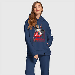 Женский костюм оверсайз Nuka - cola girl, цвет: тёмно-синий — фото 2