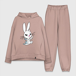 Женский костюм оверсайз Angel Bunny - my little pony - cartoon, цвет: пыльно-розовый