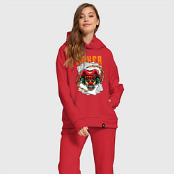 Женский костюм оверсайз Злой джокер, цвет: красный — фото 2