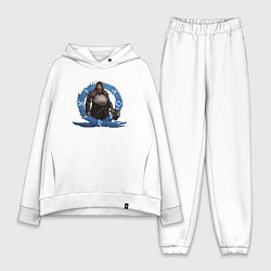 Женский костюм оверсайз Тор GoW Ragnarok, цвет: белый